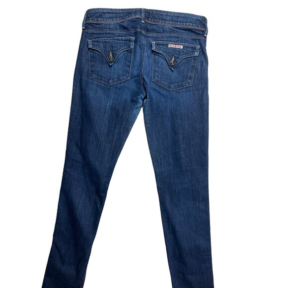 Hudson Dark Blue Mid Rise Skinny Jeans Size 29 - Picture 6 of 14